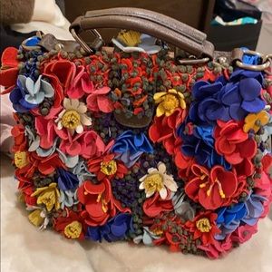 Handmade originial leather cute flower bag new